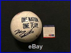 MALLORY PUGH Autographed Autograph Signed Mini Soccer Ball USA WORLD CUP PSA/DNA