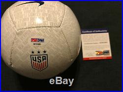 MALLORY PUGH Autographed Autograph Signed Mini Soccer Ball USA WORLD CUP PSA/DNA