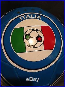 MARIO BALOTELLI SIGNED ITALY SOCCER BALL WORLD CUP AC MILAN PROOF FUTBOL JSA COA