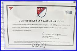 MATCH USED Multi-Signed CHICAGO FIRE FC Official MLS Adidas Soccer Ball Fanatics