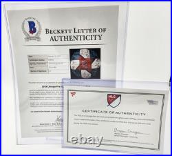 MATCH USED Multi-Signed CHICAGO FIRE FC Official MLS Adidas Soccer Ball Fanatics