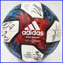 MATCH USED Multi-Signed CHICAGO FIRE FC Official MLS Adidas Soccer Ball Fanatics