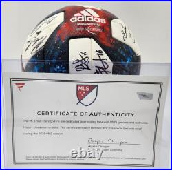 MATCH USED Multi-Signed CHICAGO FIRE FC Official MLS Adidas Soccer Ball Fanatics