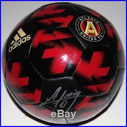MIGUEL ALMIRON signed (ATLANTA UNITED FC) MLS soccer Red Black ball WithCOA