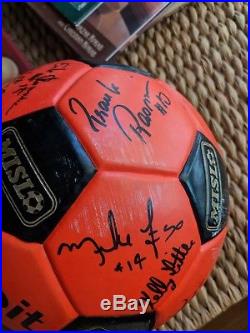 MISL Wichita Wings ball 1985-86 signed by E. Rasmussen, Borja, Piper, Nicholl+