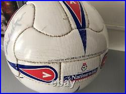 MITRE ISO LEAGUE BALL Football League Official Ball 2000s AUTO SIGNED BY TEAM