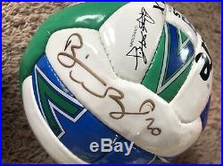 MLS Game Used Soccer Ball Mitre Autographed By Brian McBride