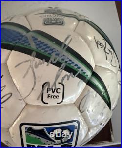 MLS Soccer Ball Signed Revolution, Metro Stars Twellman, Joesph, Reis, Auto, COA