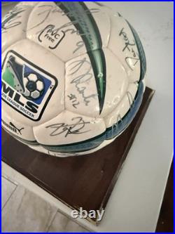 MLS Soccer Ball Signed Revolution, Metro Stars Twellman, Joesph, Reis, Auto, COA