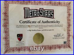 MLS Soccer Ball Signed Revolution, Metro Stars Twellman, Joesph, Reis, Auto, COA