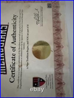 MLS Soccer Ball Signed Revolution, Metro Stars Twellman, Joesph, Reis, Auto, COA
