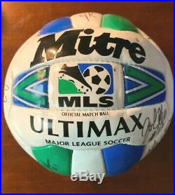 Major League Soccer Dallas Burn-FC Dallas Official 1996 Match Ball Fully Signed