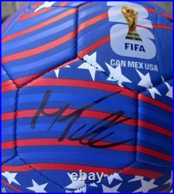 Malik Tillman Signed 2026 World Cup Soccer Ball USA With Exact Proof