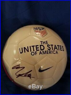 Mallory Pugh signed Nike USA Soccer Ball Washington Spirit World Cup