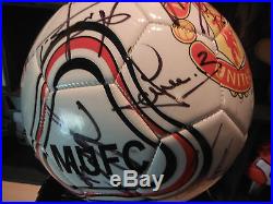 Manchester United 15-16 SIGNED x21 SOCCER BALL FOOTBALL Rooney-Martial-Mata-Gea