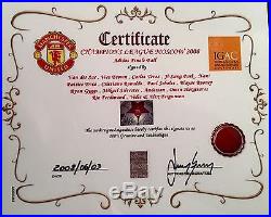 Manchester United 2008 Team Signed Champions League Final Adidas Ball