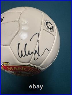 Manchester United FC 2001/2002 Squad Signed Football Ball COA