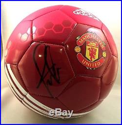 Manchester United Paul Pogba Signed Soccer Ball Futbol France Juventud COA