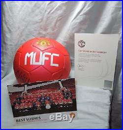 Manchester United Signed Ball 2010/2011 with COA