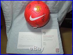 Manchester United Signed Ball 2010/2011 with COA