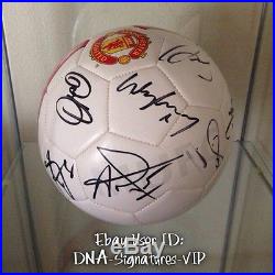 Manchester United Team Signed Ball Wayne Rooney Signed + More Coa See Prooof A