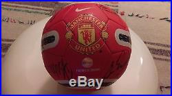 Manchester United Team Signed Soccer Ball