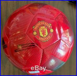 Manchester United Zlatan Ibrahimovic Autographed Signed Size 5 Soccer Ball COA