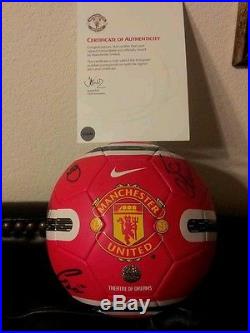 Manchester united signed ball