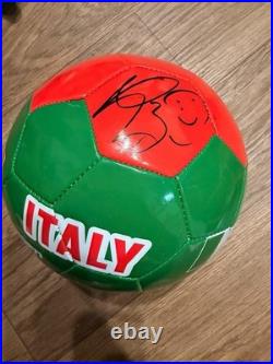 Marco Materazzi Signed Italy Soccer Ball/ Inter Milan Autograph