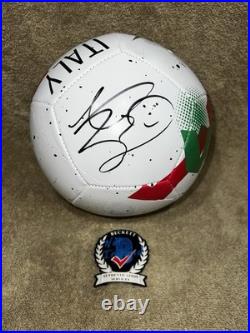 Marco Materazzi Signed Official Italy Soccer Ball World Cup Legend Beckett #3