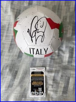 Marco Materazzi Signed Soccer Ball Italy National Team 2006 World Cup JSA COA