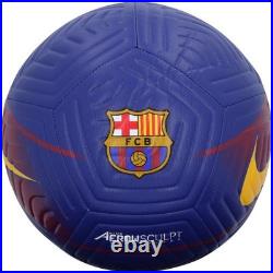Marcus Rashford FC Barcelona Autographed Blue and Red Team Soccer Ball