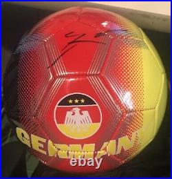 Mario Gotze Signed German Soccer Ball 2014 World Cup Deutschland Proof