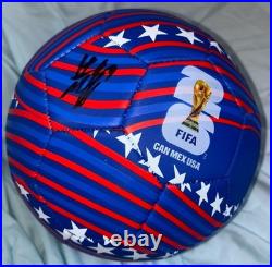 Matt Freese Signed 2026 World Cup Soccer Ball USMNT USA With Proof