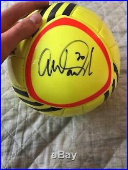 Megan Rapinoe, Alex Morgan, Ali Krieger, Abby Wambach signed ball with proof