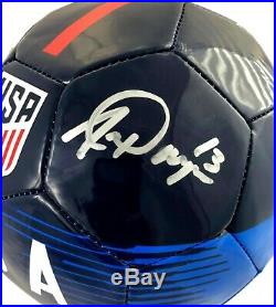 Megan Rapinoe / Alex Morgan Dual Signed USA Soccer Ball COA LOJO World Cup Auto