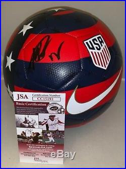 Megan Rapinoe Reign signed Nike USA Prestige F/S Soccer Ball Team USA Womens JSA