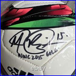 Megan Rapinoe Signed USA Soccer 2015 Women's World Cup Gold