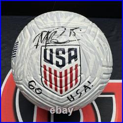 Megan Rapinoe Team USA Soccer Signed Soccer Ball Steiner CX Autographed