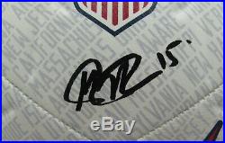 Megan Rapinoe USA Women's Soccer Team Signed Nike White Soccer Ball JSA 145825