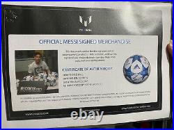 Messi Signed Champions League Ball