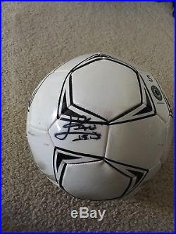 Messi autographed soccer ball