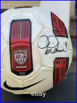 Mia Hamm Autographed Adidas Soccer Ball Size 4 Beautiful Signature and Ball