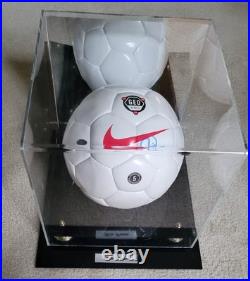 Mia Hamm Autographed Signed Soccer Ball in Display Case NO COA
