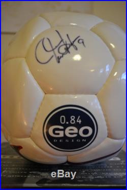 Mia Hamm Signed Nike Geo Soccer Ball With Certificate of Authenticity NIB