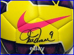 Mia Hamm Signed Nike Soccer Ball 2x Gold Medalist Team USA PSA 8A23521