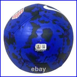 Mia Hamm Signed USA Blue Nike Soccer Ball BAS ITP Mia Hamm Signed USA Blue Nike Soccer Ball BAS ITP