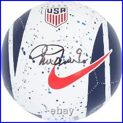 Mia Hamm USWNT Autographed Paint Splatter Nike Mini Soccer Ball