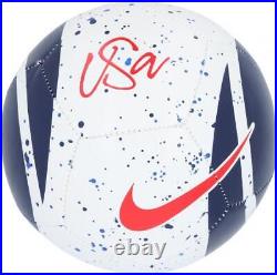 Mia Hamm USWNT Autographed Paint Splatter Nike Mini Soccer Ball