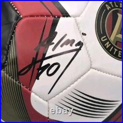 Miguel Almiron Signed Ball Atlanta United Star Soccer Player Ug Coa